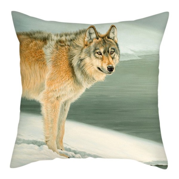 Wolf - Linen Pillowcase UK