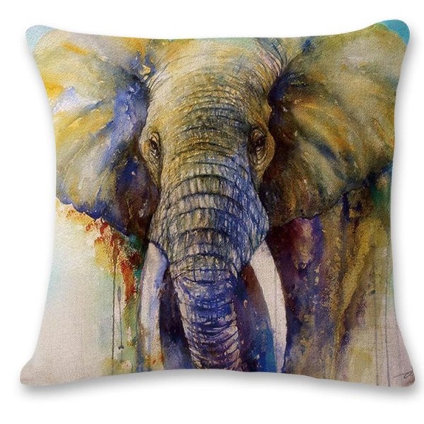 Elephant - Linen Pillowcase UK