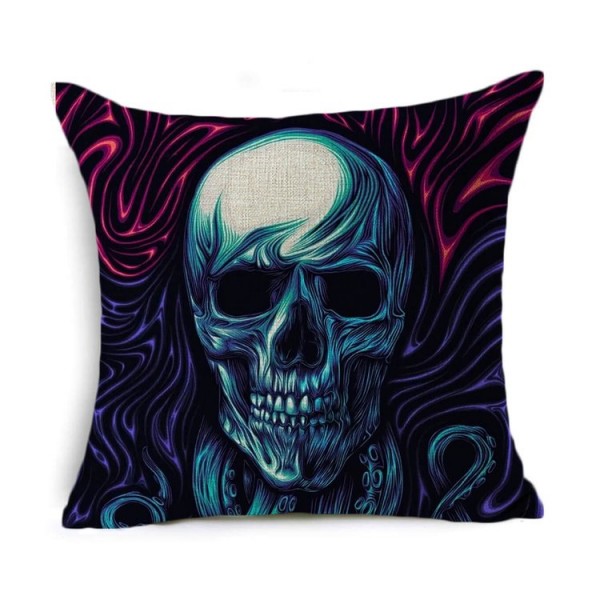 Skull - Linen Pillowcase UK