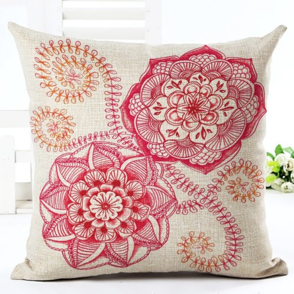 Mandala - Linen Pillowcase UK