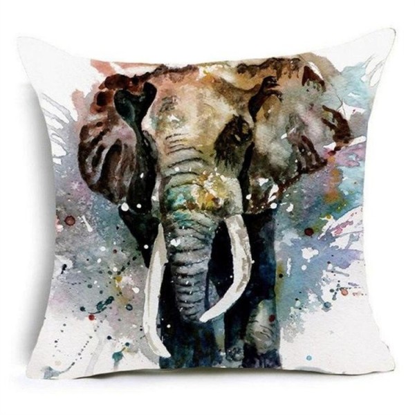 Elephant - Linen Pillowcase UK