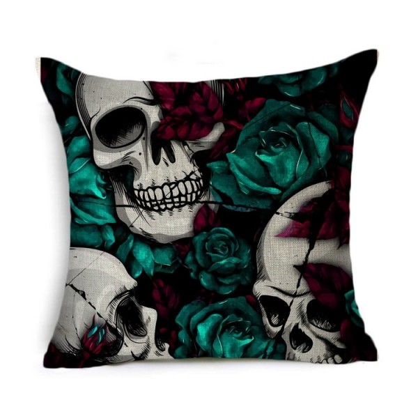 Skull - Linen Pillowcase UK
