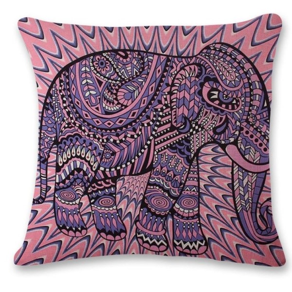 Elephant - Linen Pillowcase UK