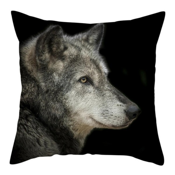 Wolf - Linen Pillowcase UK
