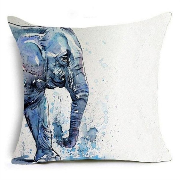 Elephant - Linen Pillowcase UK