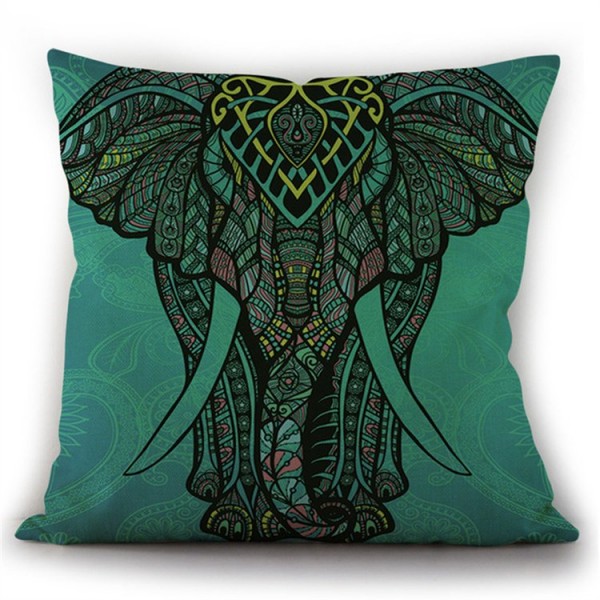 Elephant - Linen Pillowcase UK
