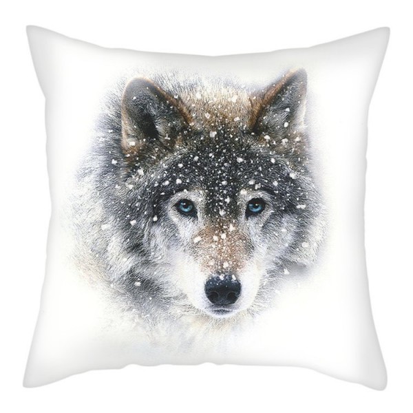 Wolf - Linen Pillowcase UK