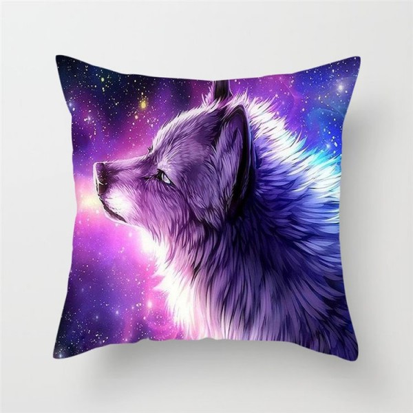 Wolf - Linen Pillowcase UK