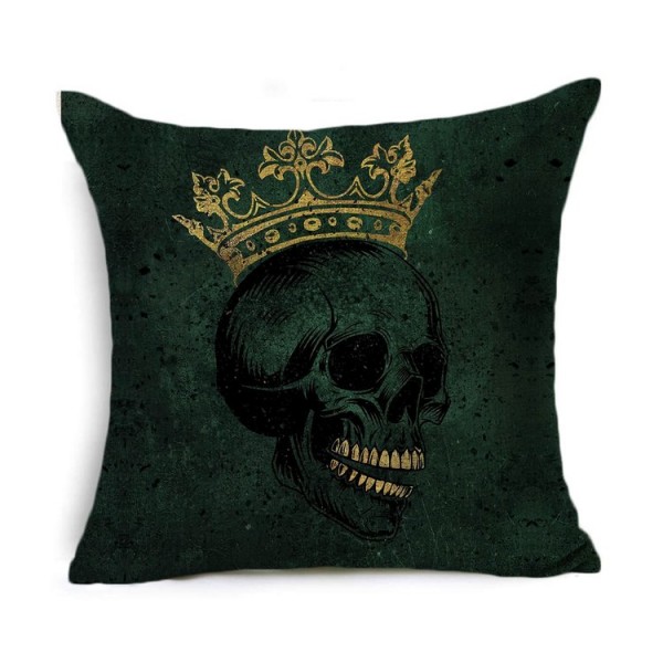 Skull - Linen Pillowcase UK
