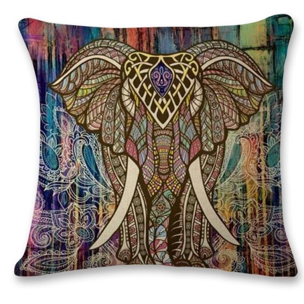 Elephant - Linen Pillowcase UK