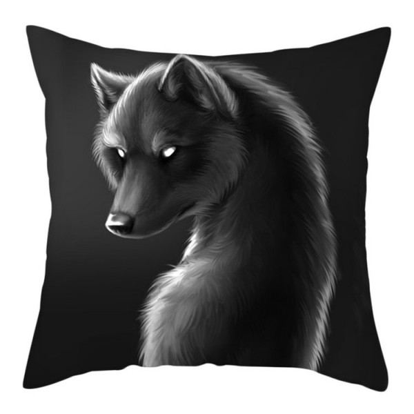 Wolf - Linen Pillowcase UK