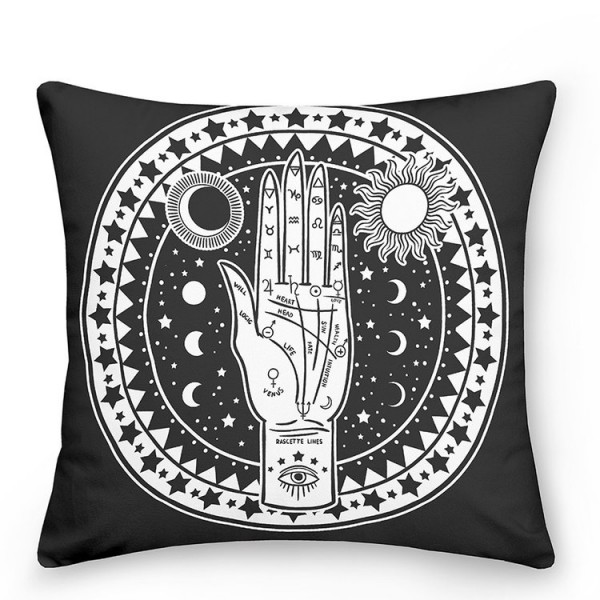 Hamsa Hand - Linen Pillowcase UK