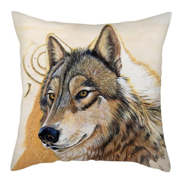Wolf - Linen Pillowcase UK