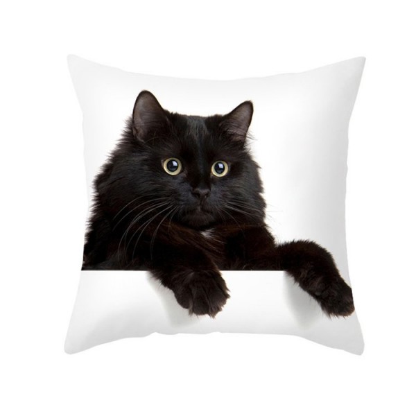 Cat - Linen Pillowcase UK