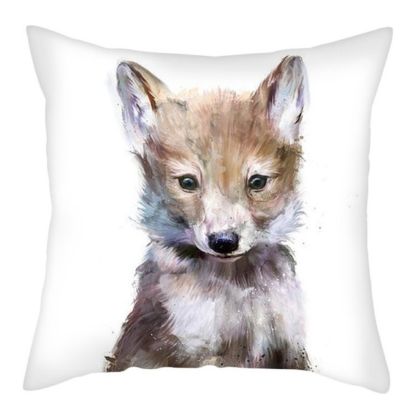 Wolf - Linen Pillowcase UK