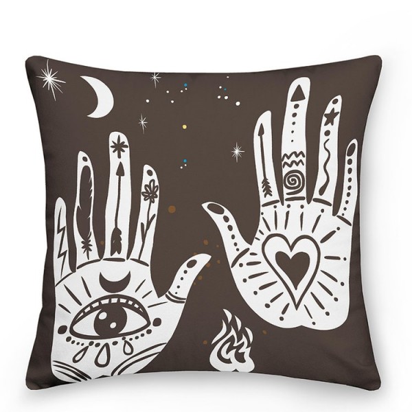 Hamsa Hand - Linen Pillowcase UK
