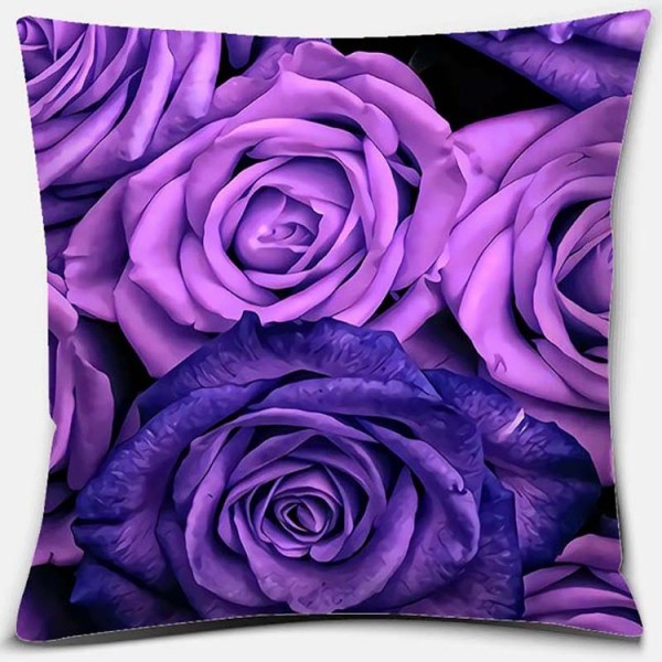 Purple - Linen Pillowcase UK