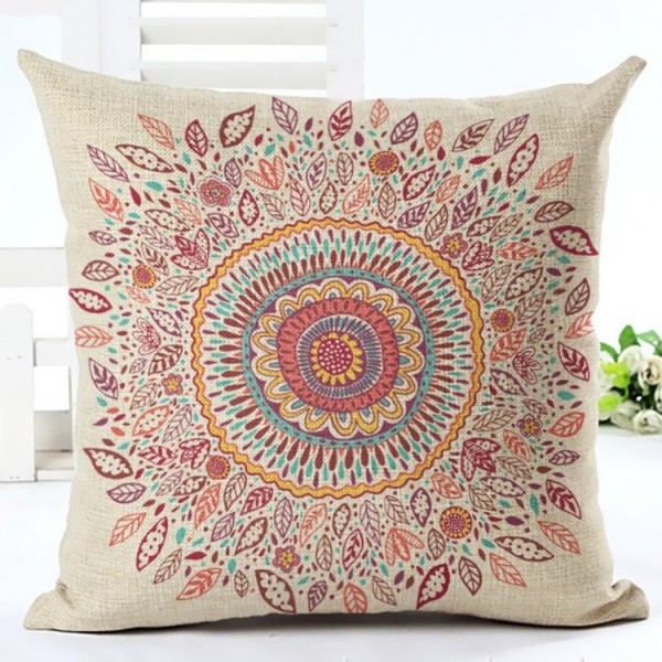 Mandala - Linen Pillowcase UK