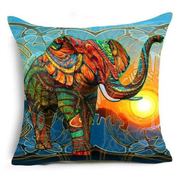 Elephant - Linen Pillowcase UK