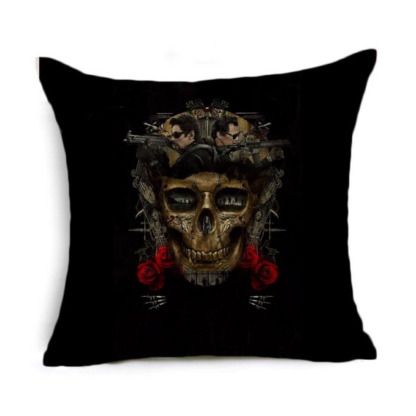 Skull - Linen Pillowcase UK