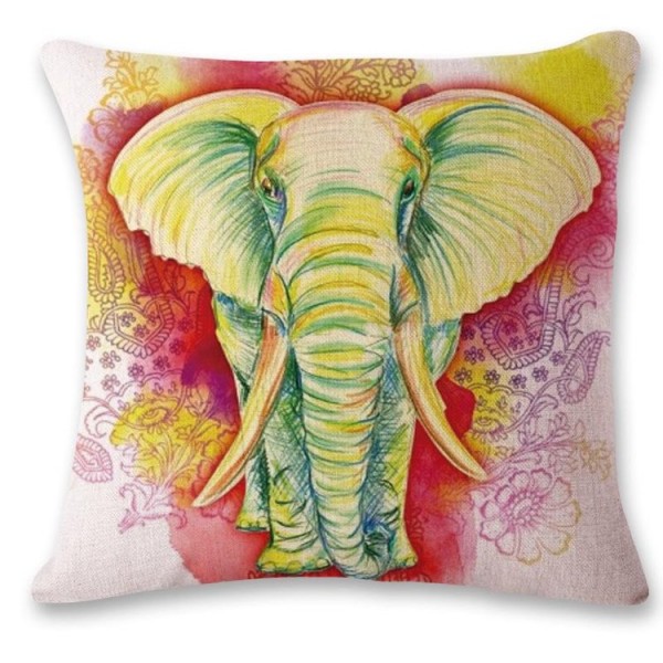 Elephant - Linen Pillowcase UK