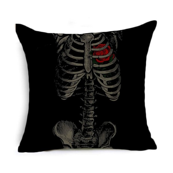 Skull - Linen Pillowcase UK