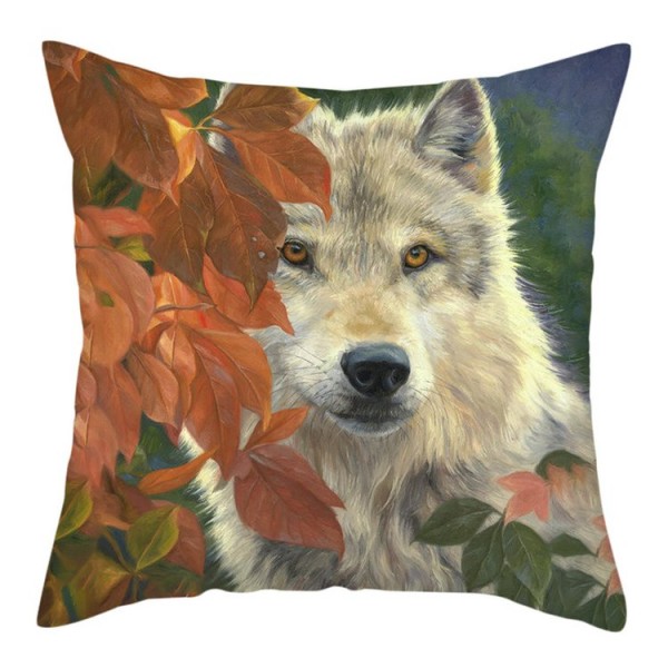 Wolf - Linen Pillowcase UK