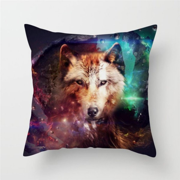 Wolf - Linen Pillowcase UK