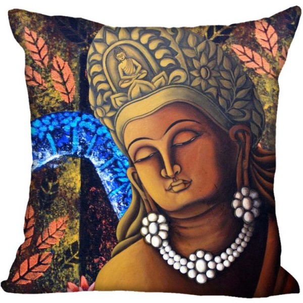 Buddha - Linen Pillowcase UK
