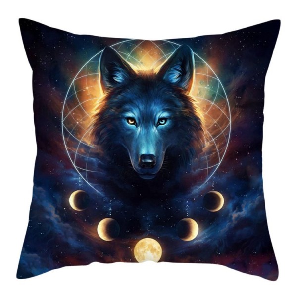 Wolf - Linen Pillowcase UK