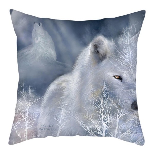 Wolf - Linen Pillowcase UK