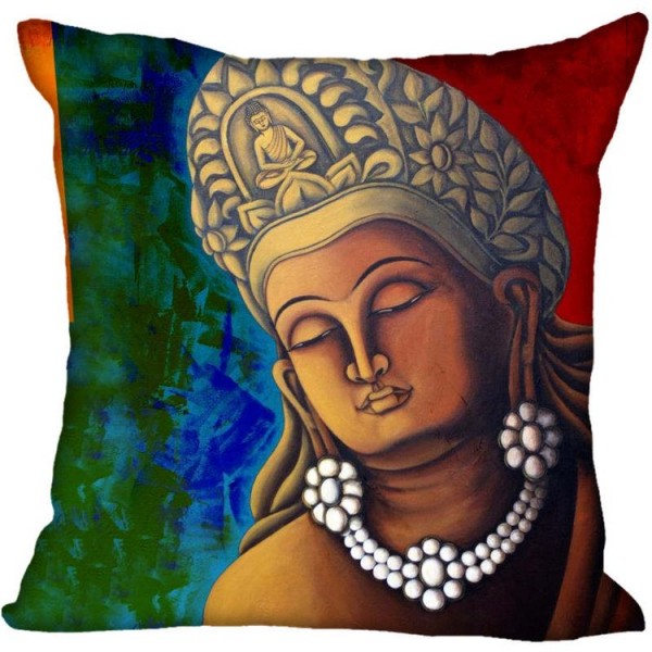 Buddha - Linen Pillowcase UK