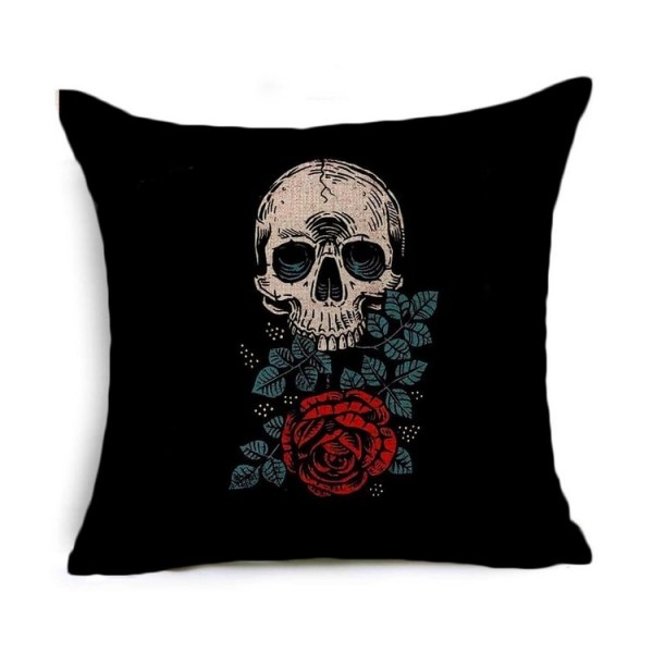Skull - Linen Pillowcase UK