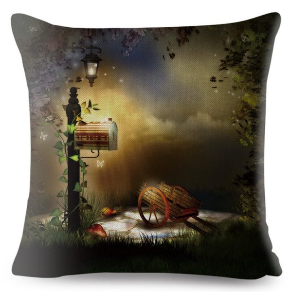 Psychedelic Mushroom- Linen Pillowcase UK