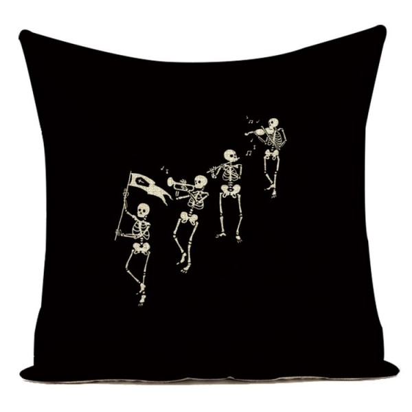 Skull - Linen Pillowcase UK