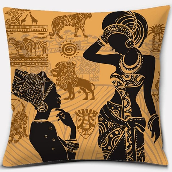 African - Linen Pillowcase UK