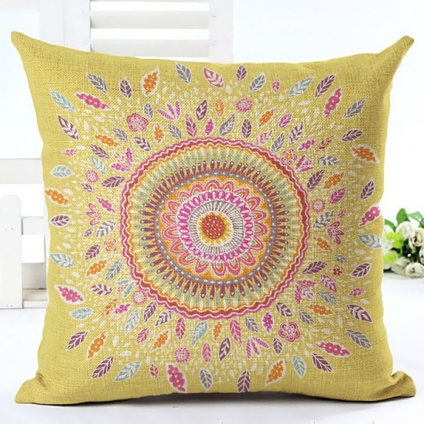 Mandala - Linen Pillowcase UK