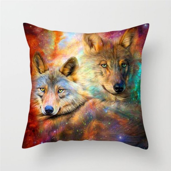 Wolf - Linen Pillowcase UK