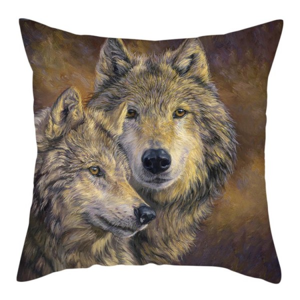 Wolf - Linen Pillowcase UK