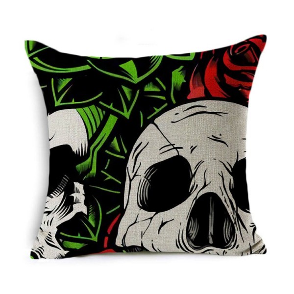 Skull - Linen Pillowcase UK