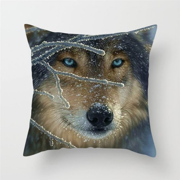 Wolf - Linen Pillowcase UK