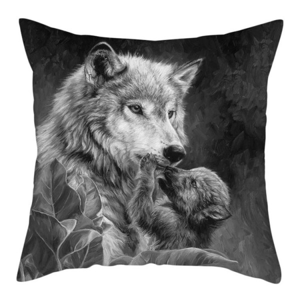 Wolf - Linen Pillowcase UK