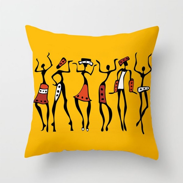 African - Linen Pillowcase UK