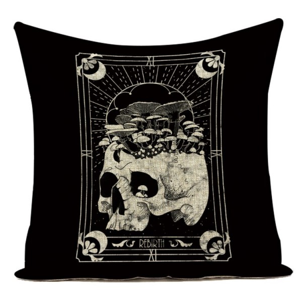 Skull - Linen Pillowcase UK