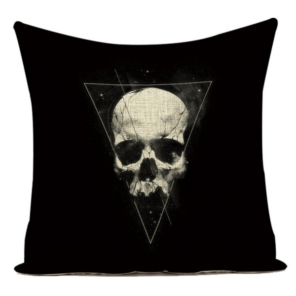 Skull - Linen Pillowcase UK