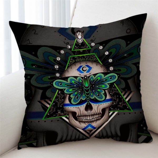 Skull - Linen Pillowcase UK