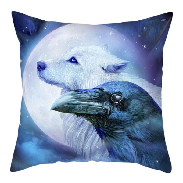 Wolf - Linen Pillowcase UK