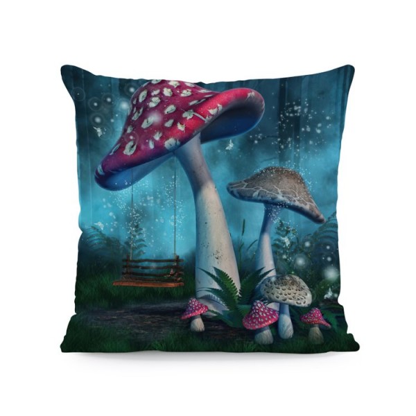 Psychedelic Mushroom - Linen Pillowcase UK