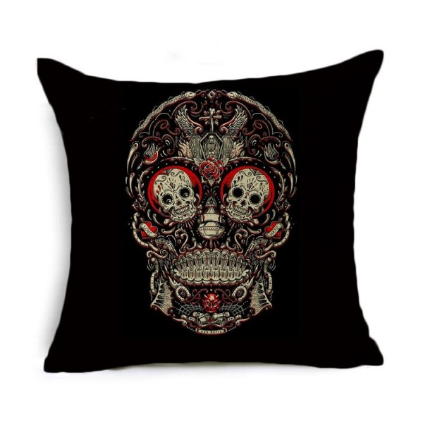 Skull - Linen Pillowcase UK