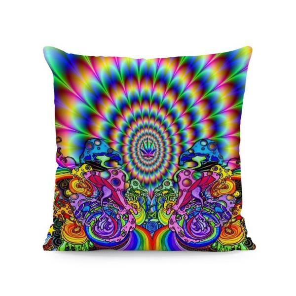 Psychedelic - Linen Pillowcase UK